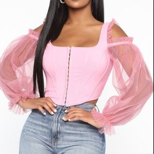 Ava Corset Ruffle Top